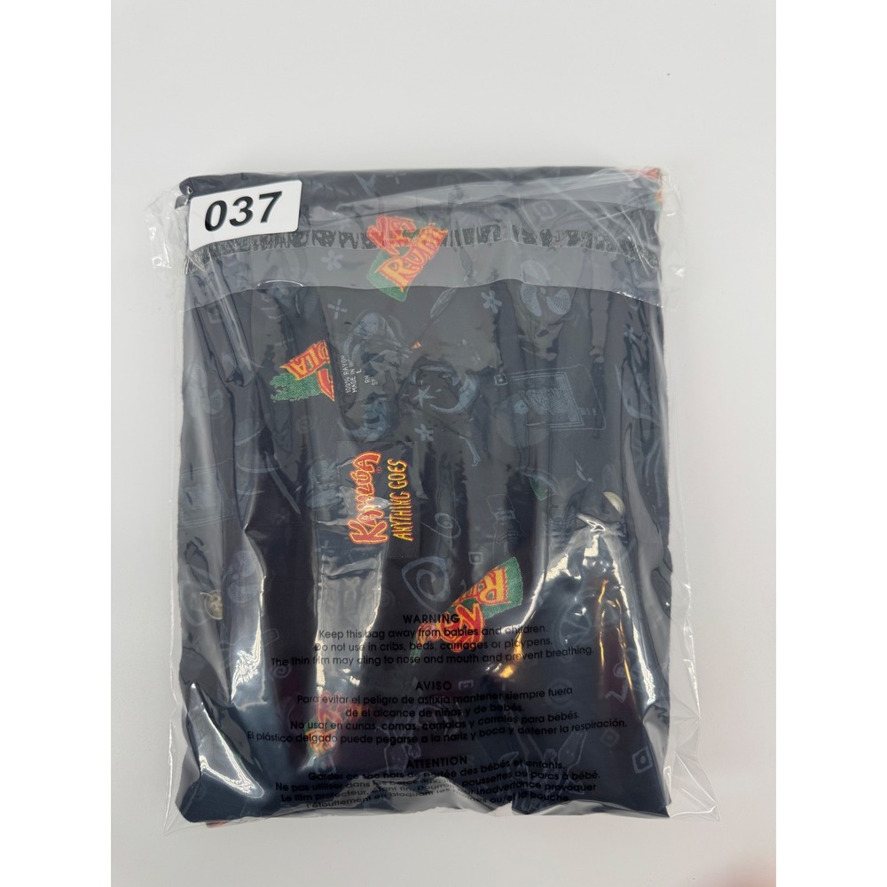 Vintage Kahlua Anything Goes Mens Large Rayon Rum-Cola Print Shirt Black - Picture 8 of 8